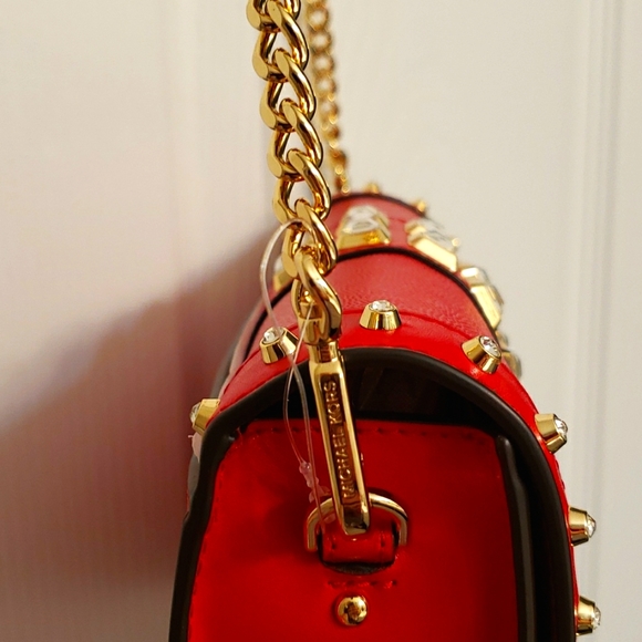 Michael Kors Jet Set bright red cross-body purse - Picture 4 of 14